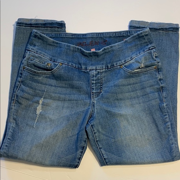 Jag jeans, size 10 high-rise swim ankle, Blue Denim Women's Jeans - Picture 1 of 8